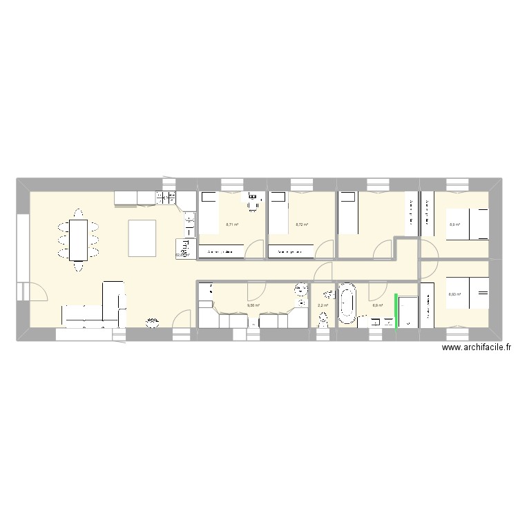 bergerie . Plan de 0 pièce et 0 m2