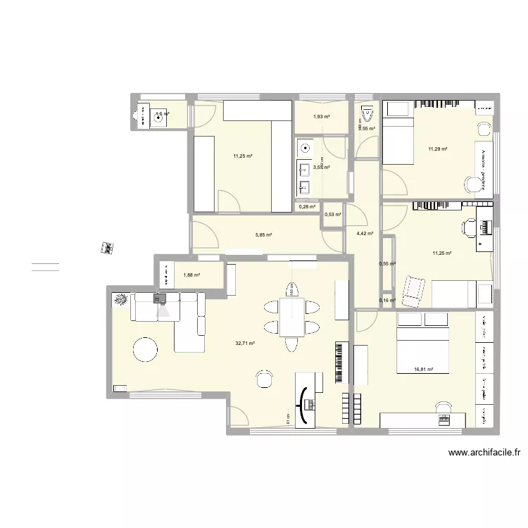 48 mar foch 2023/24 bath renovation. Plan de 