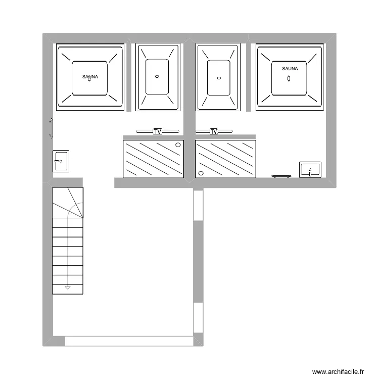 RDC 2 SDB nico. Plan de 