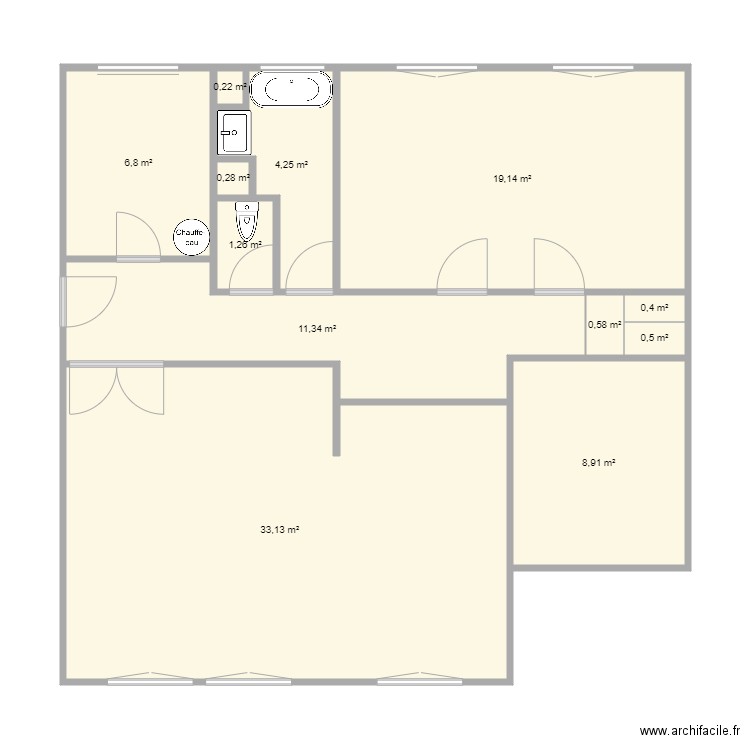 appartement. Plan de 0 pièce et 0 m2