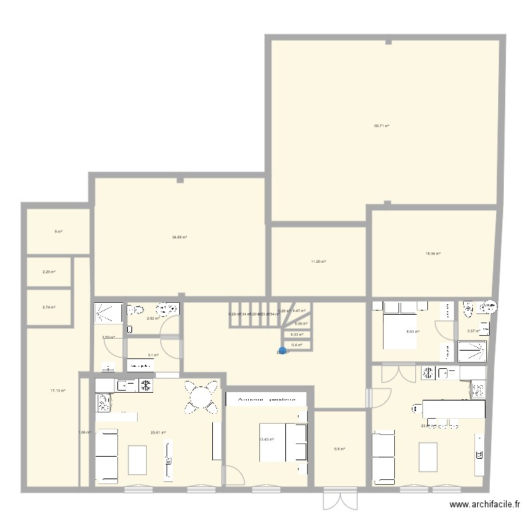 SENEQUE RDC LOT1. Plan de 0 pièce et 0 m2