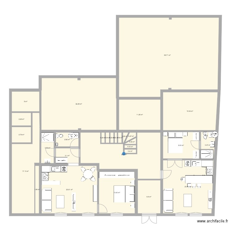 SENEQUE RDC LOT1. Plan de 0 pièce et 0 m2