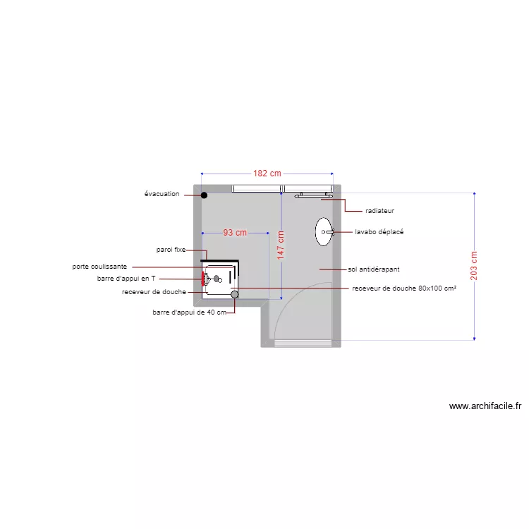 plan projet&eacute; dossier 5728. Plan de 
