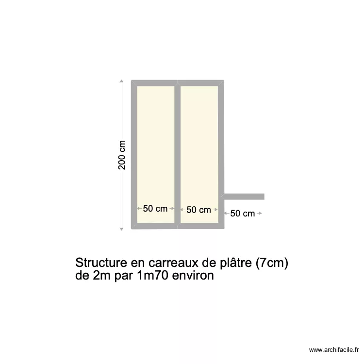 Placard chambre 1 du R+2 Bellet. Plan de Placard chambre 1 du R+2 Bellet. Plan de