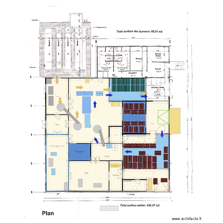 MS015 Vivofumet. Plan de 14 pièces et 432 m2