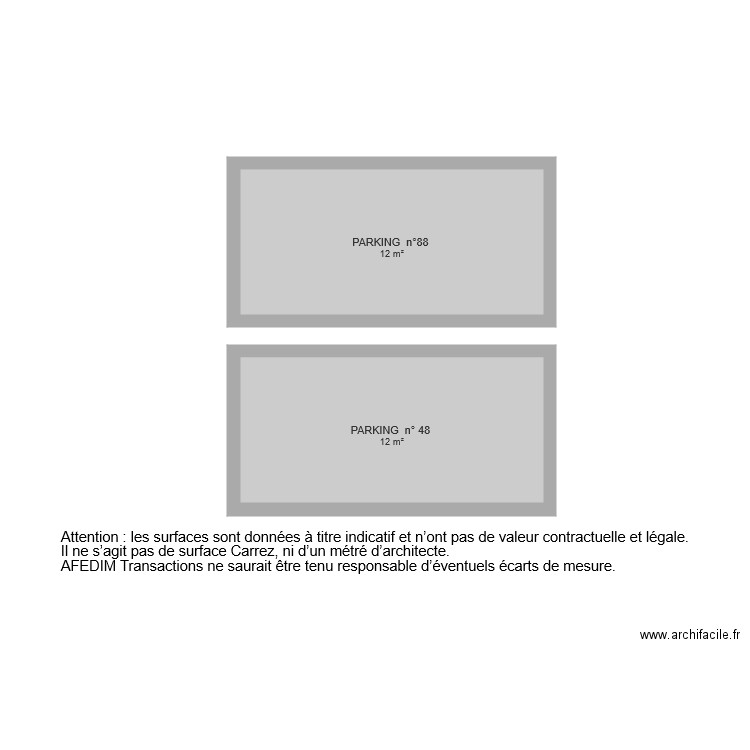 BI 6227 PARKING. Plan de 0 pièce et 0 m2