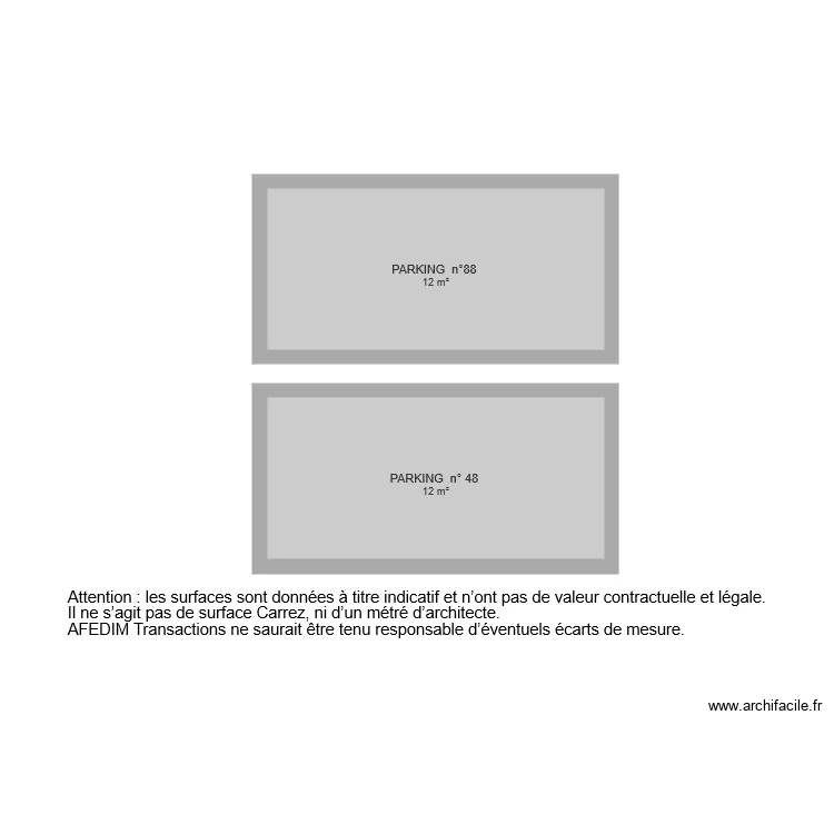 BI 6227 PARKING. Plan de 