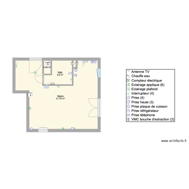 Appartement LA GIETTAZ  Electrique. Plan de 0 pièce et 0 m2