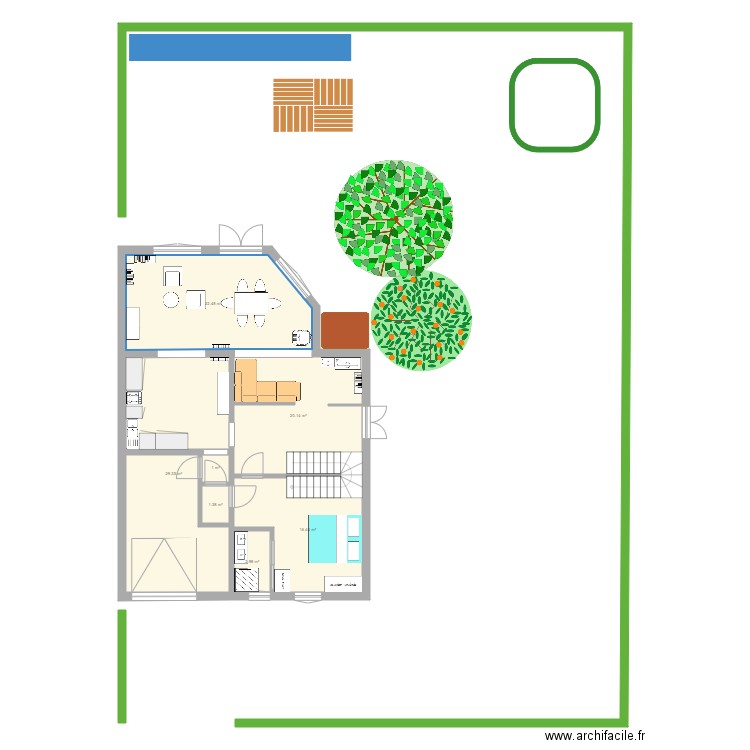 Maison SBA sdb chbre. Plan de 0 pièce et 0 m2