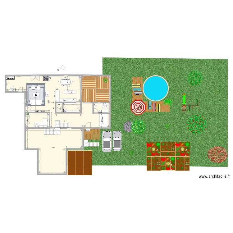 Maison Thyez 6B. Plan de 0 pièce et 0 m2