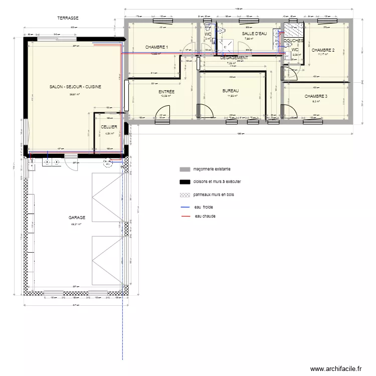  SANITAIRE. Plan de 