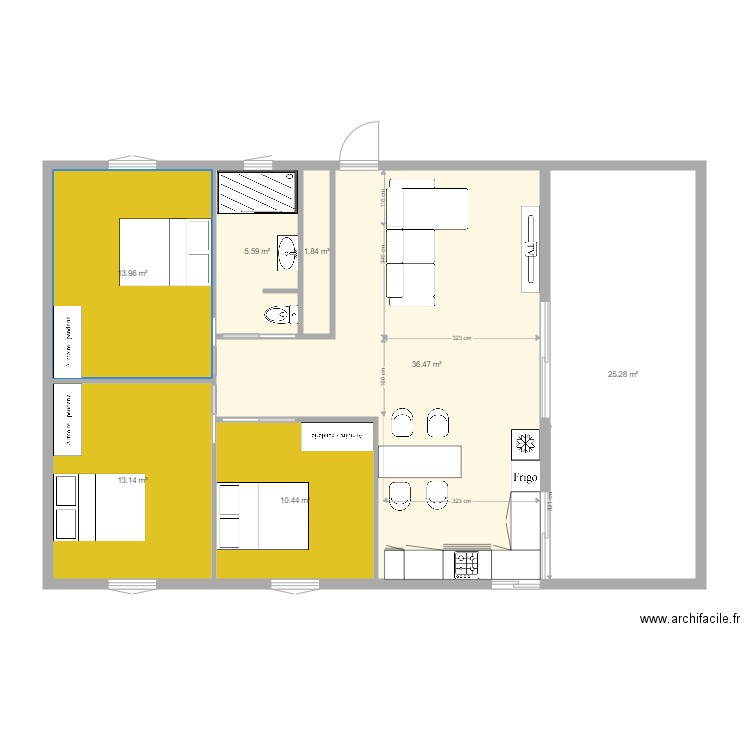 maison cerisierscuisine droite. Plan de 0 pièce et 0 m2