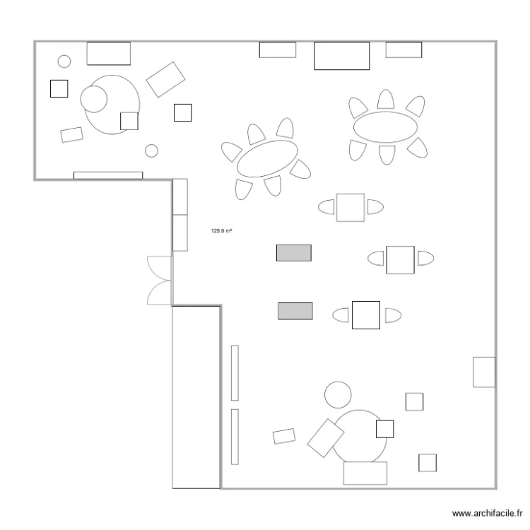 Sodexo Dockside Issy les moulineaux avec c&ocirc;tes. Plan de 