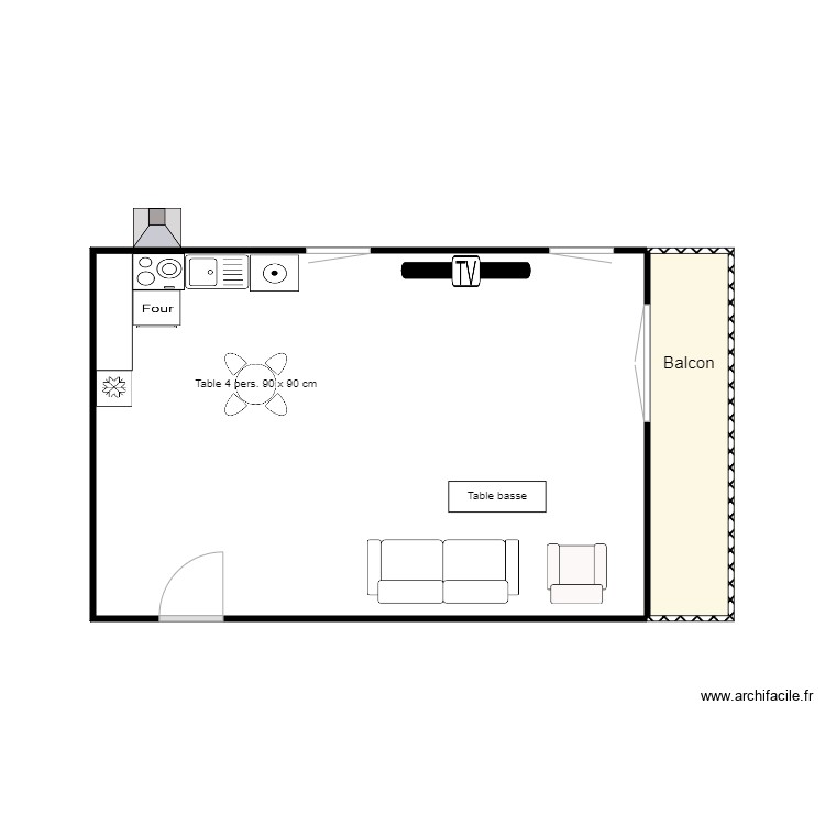 TABLE RONDE - Plan dessiné par Emi10
