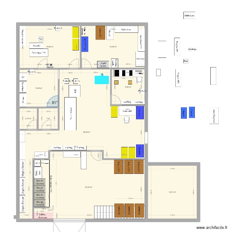 Nv bat V2. Plan de 9 pièces et 189 m2