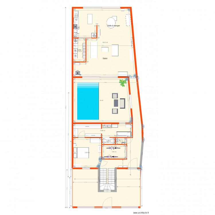 surrélévation 40 RdC. Plan de 0 pièce et 0 m2