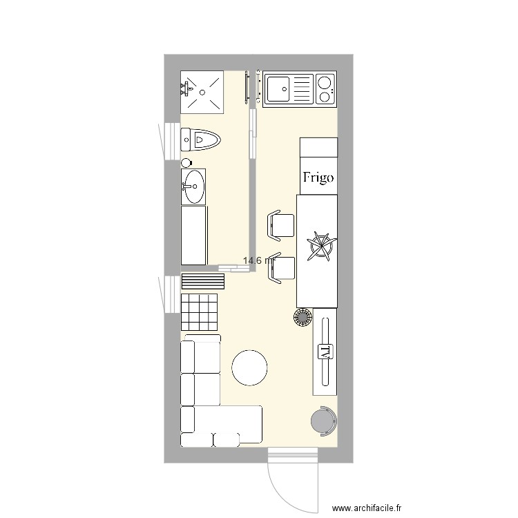 Tiny House. Plan de 0 pièce et 0 m2