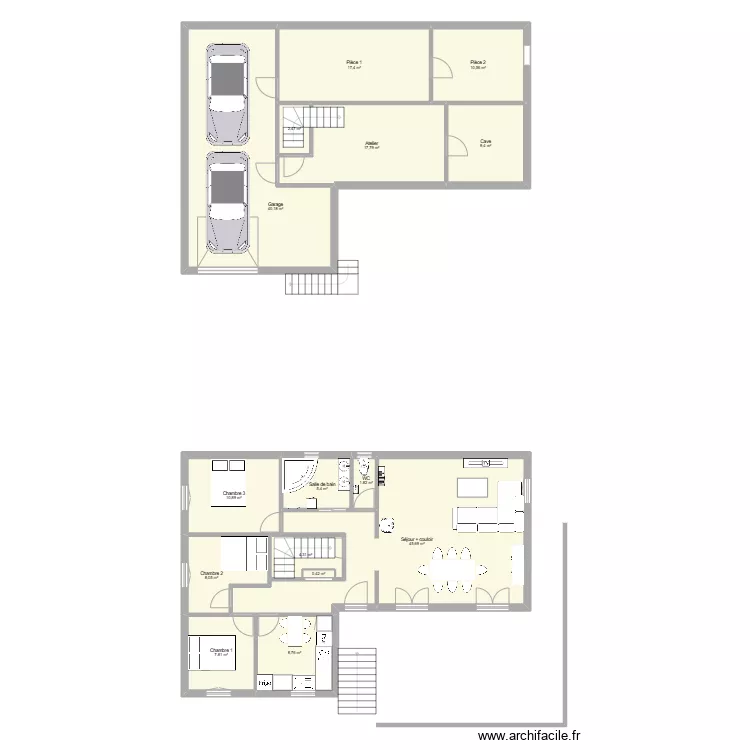 Maison Rioz. Plan de 