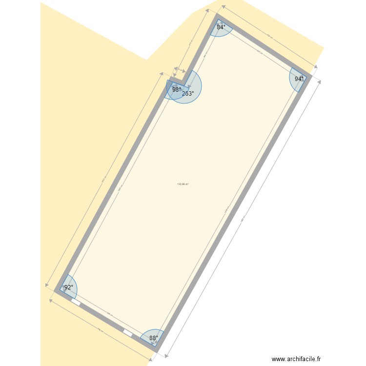 vendays - Jarnac. Plan de 2 pièces et 265 m2