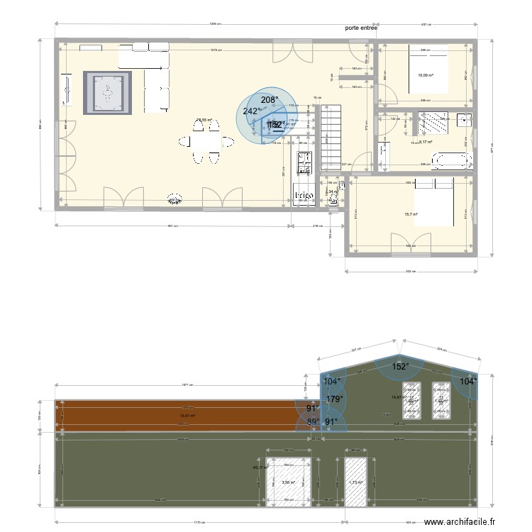 sol facade Nord 2. Plan de 0 pièce et 0 m2