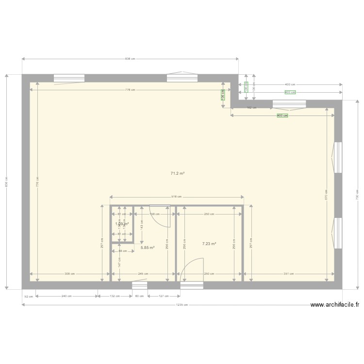 Maison Seule a dessiner. Plan de 0 pièce et 0 m2