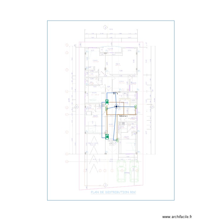 Eclairage de sécurité RDC. Plan de 0 pièce et 0 m2