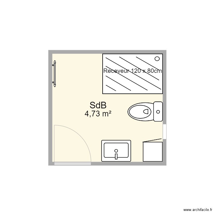 sdb. Plan de 0 pièce et 0 m2