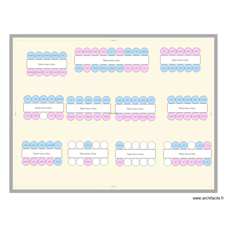 PLAN DE TABLE. Plan de 