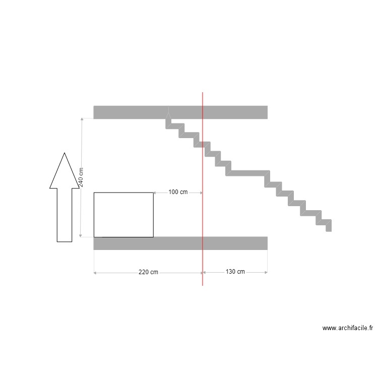 2d escalier. Plan de 0 pièce et 0 m2