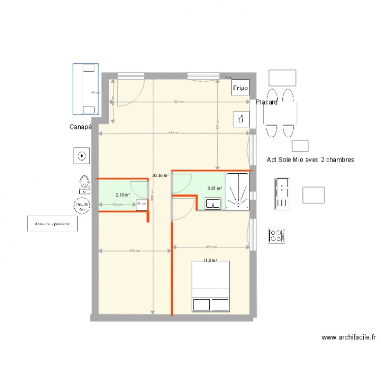 AptSoleMioV7. Plan de 0 pièce et 0 m2
