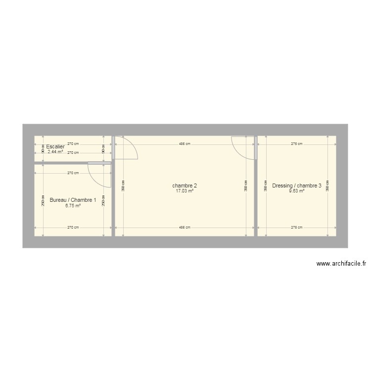 appart Pignon niv 1. Plan de 0 pièce et 0 m2