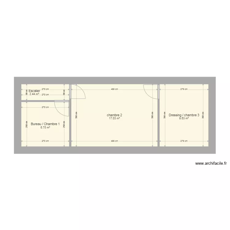 appart Pignon niv 1. Plan de 