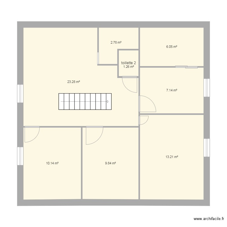 etage maison 2. Plan de 0 pièce et 0 m2