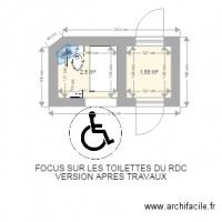 wc mairie de poet laval après travaux