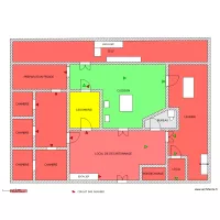 ANNEXE 1:plan de cuisine du coll&egrave;ge des pierres dor&eacute;es