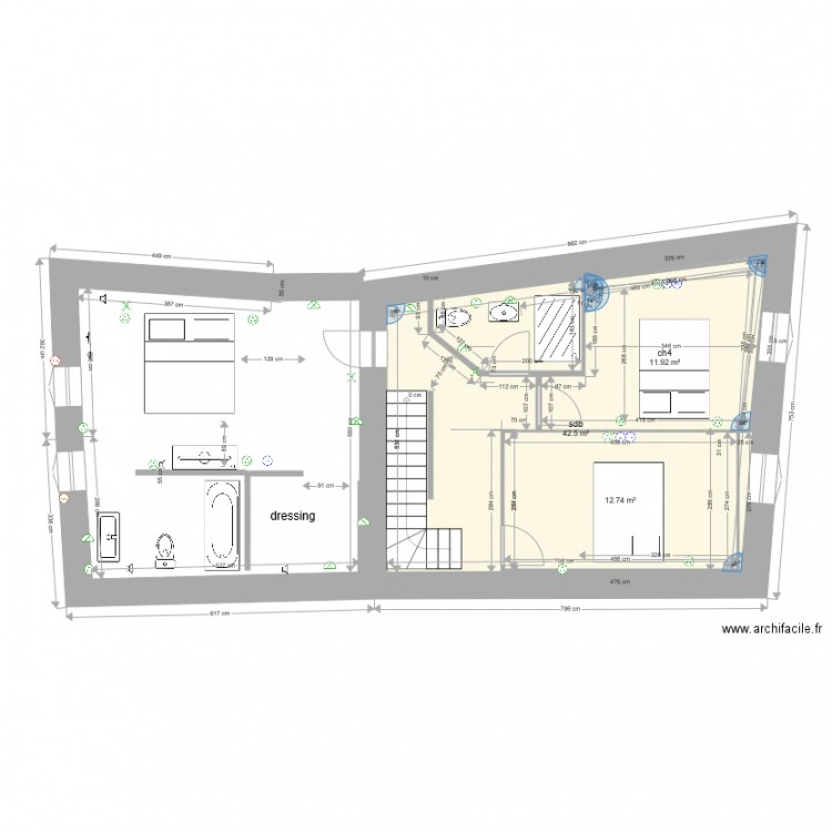 1er etage vielle brioude s d bain 3. Plan de 0 pièce et 0 m2