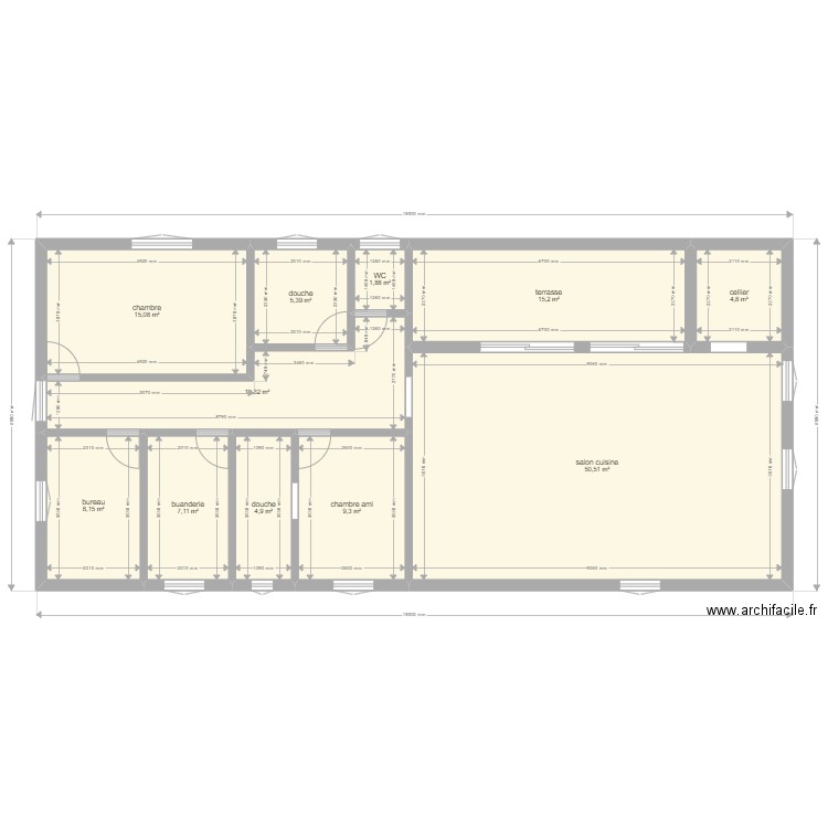 maison 2022 pour devis. Plan de 11 pièces et 137 m2