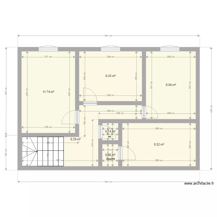 Montfarville Etage 1. Plan de Montfarville Etage 1. Plan de