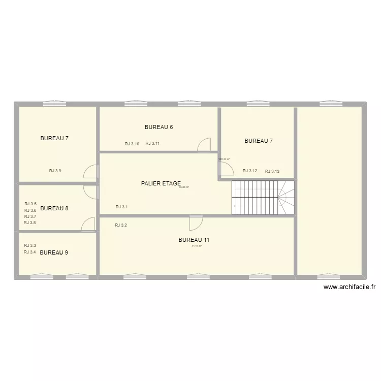 ETUDE NOTARIALE ETAGE. Plan de 