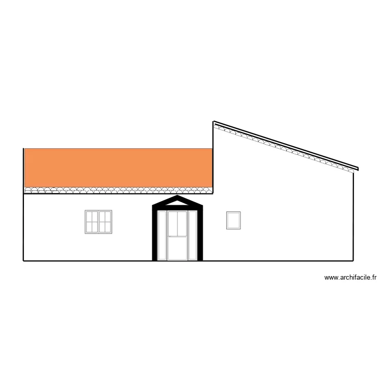 Plan porte entr&eacute;e Poulizac. Plan de 