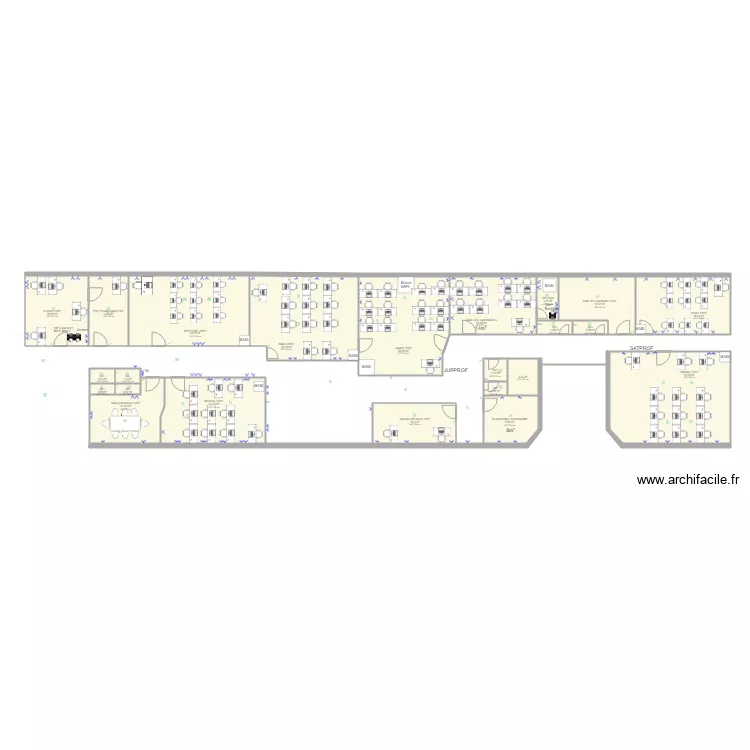 Sch&eacute;ma architecturale &eacute;lectrique . Plan de 