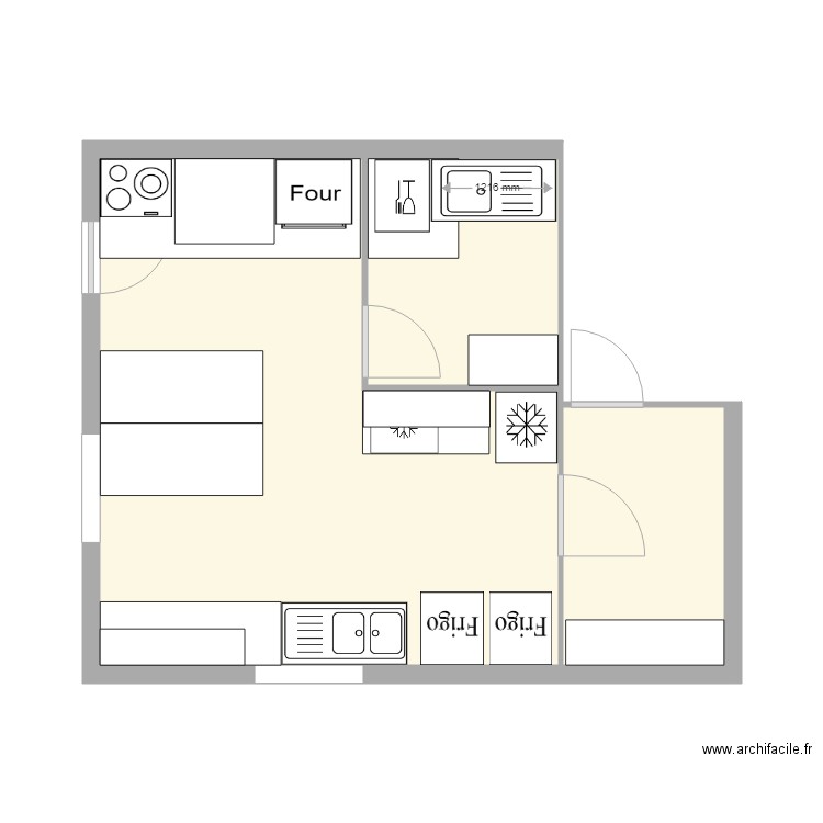 plan modifie. Plan de 0 pièce et 0 m2