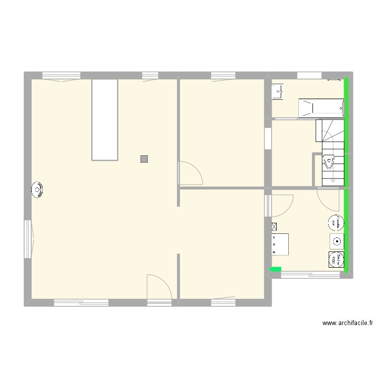 MATHILDE BLANCHET. Plan de 14 pièces et 175 m2