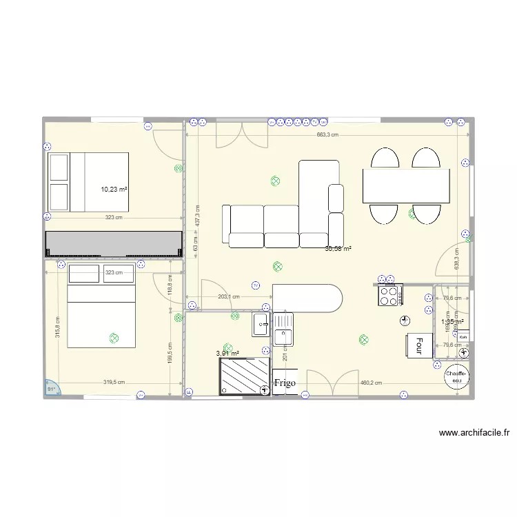 maison a mesuré. Plan de maison a mesuré. Plan de