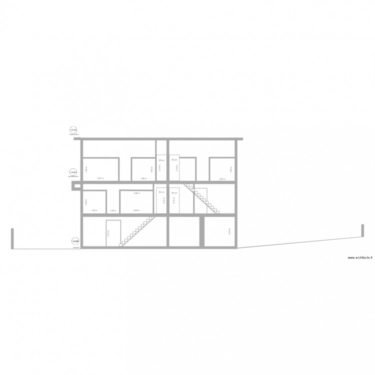 COUPE CC. Plan de 0 pièce et 0 m2