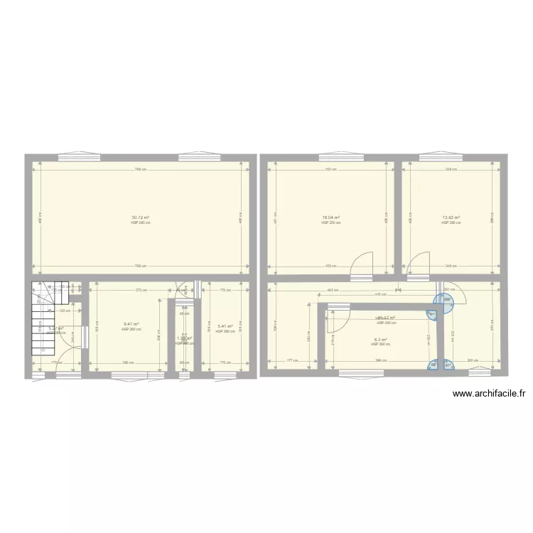 Plan Maison Thibaut et Axelle. Plan de 