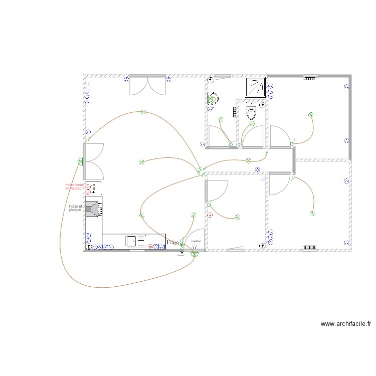 riviere. Plan de 0 pièce et 0 m2