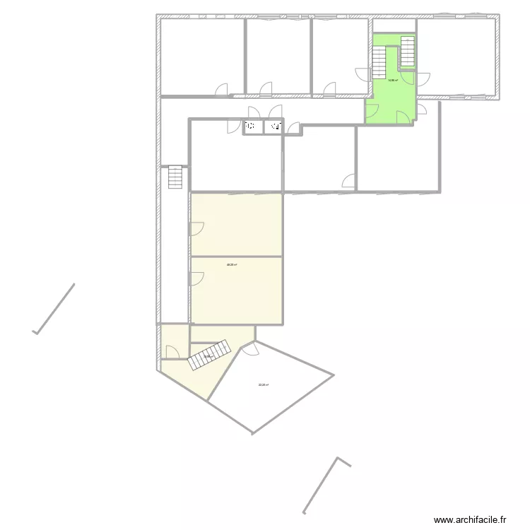 Ste Walburge etage B. Plan de 