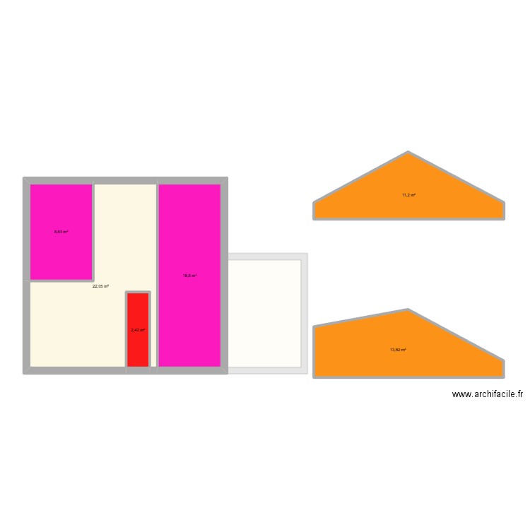 Phan. Plan de 10 pièces et 202 m2
