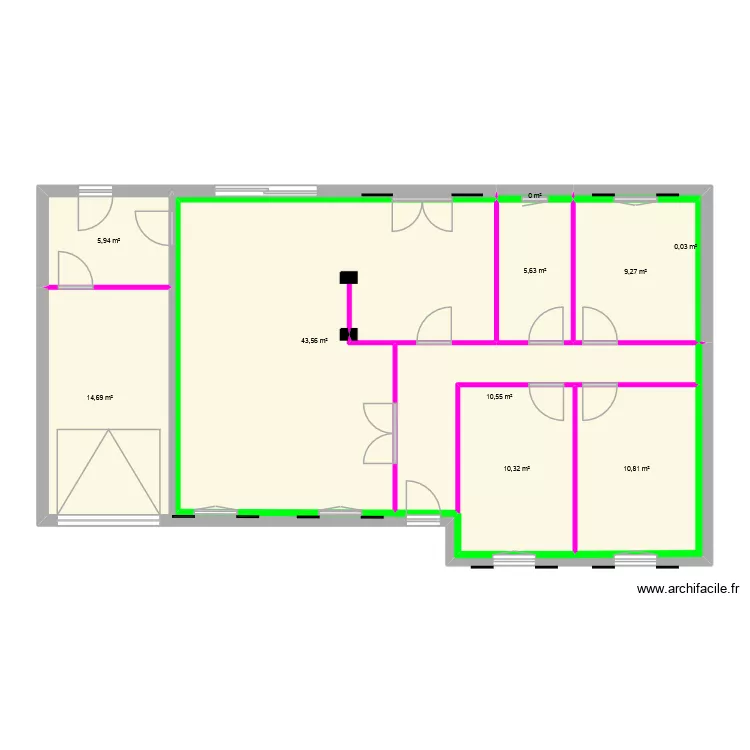 plan v2. Plan de 10 et 111 m² plan v2. Plan de 10 et 111 m²